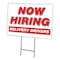 Signmission Now Hiring Delivery Drivers Yard & Stake outdoor plastic coroplast window, C-1824 DELIVERY DRIVERS C-1824 DELIVERY DRIVERS - alternate 1